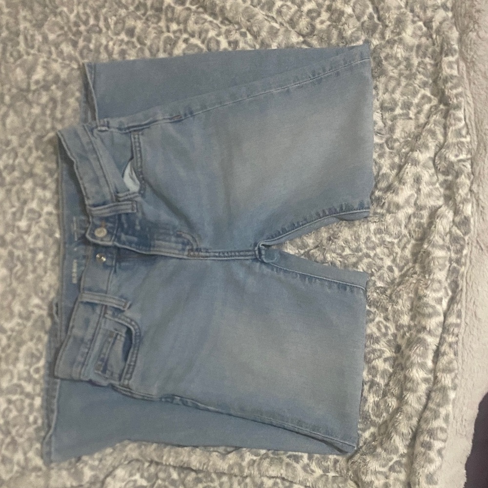 Light Blue Girl’s High-Rise Denim Baggy Wide Leg